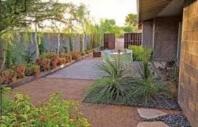 Using Sustainable Hardscape Materials Extension Desert Landscaping Backyard Xeriscape Landscaping Modern Landscaping
