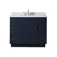 Freestanding bathroom cabinets at argos. Home Decorators Collection Lincoln 42 Inch W X 22 Inch D X 34 5 Inch H Vanity In Midnight The Home Depot Canada