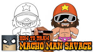How To Draw Randy Macho Man Savage Wwe Art Tutorial Youtube Macho Man Randy Savage Art Macho Man Randy Savage Macho Man