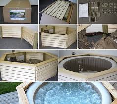 Couverture spa exterieur maison design wiblia. Pack Spa Gonflable Intex Rond Bulles 4 Places Avec Entourage En Bois