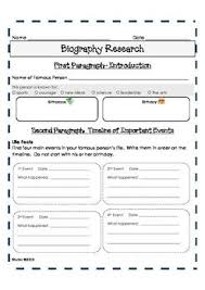 6th Grade Biography Sample For Students Pdf Biography Research Biography Biography Projects Teaching Writing