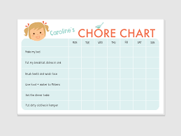 Chore Chart Notepad Girl