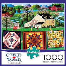 Maybe you would like to learn more about one of these? Charles Wysocki Americana Jigsaw Puzzles Checklist Milton Bradley Hasbro Buffalo Games 300 Piece Puzzles Buffalo Games Larger Piece Jigsaw Puzzles