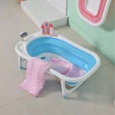 This tub provides inflatable support for baby, and folds away for drowning hazard: China Portable Foldable Baby Bath Tub For Toddler China Bathtub Folding Bath Tub