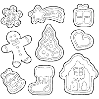 Since its taste evokes happiness, the pictures are adapted into coloring pages christmas edition. Christmas Sugar Cookies Coloring Pages Surfnetkids