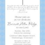 An obituary archives the life of the expired, educates the general population regarding passing and gives data about burial service and dedication plans. Baby Dedication Invitation Etsy