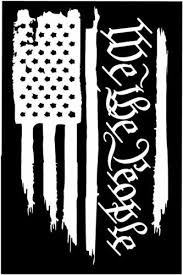 Flat Black American Flag Decal Pin On Cut File