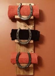 Wall By Bath Rustic Bathroom Shelf Towel Shelf Horseshoe Shelf Hall Shelf Country Western Country Western Decor Rustic Bathroom Shelves Western Home Decor