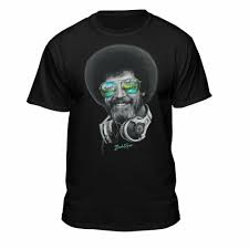 teelocity dj bob ross officially licensed headphone shades men and women ebay creative shirts bob ross t shirt shirt designs