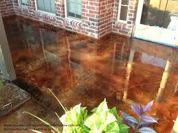 When thinking of building a new patio in your backyard, there are lots of different materials to choose from to construct it. Staining Concrete Floor Basics Concrete Stain Sealer Etching Concrete
