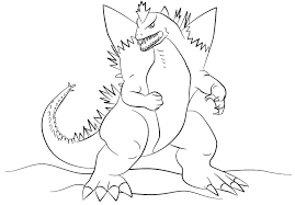 Coloring pages godzilla and his opponents, 50 pieces. Godzilla Coloring Pages Print Monster For Free