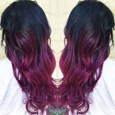 Purple Black To Magenta Ombre Magenta Ombre Hair Hair Color Streaks Wild Hair Color