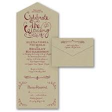 Celebrate The Wedding Seal N Send Kraft Custom Wedding Invitations Kraft Paper Invitations Wedding Invitations