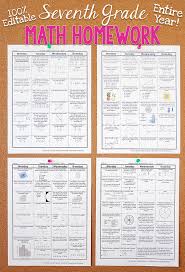Seventh Grade Math Homework Or Warm Ups That Provide A Daily Review For 7th Grade Math Standards This Seventh Gra Math Spiral Review Math Homework Spiral Math