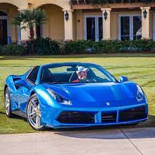 Ferrari 488 Spider Painted In Blue Corsa Photo Taken By Farisfetyani On Instagram Auto