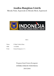 Pt astrea bersama menetapkan kas kecil untuk pembayaran pengeluaran dalam nominal yang kecil. Pdf Analisa Rangkian Listrik Metoda Node Supernode Metoda Mesh Supermesh I Made Surdita Dana Academia Edu