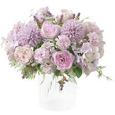 Maybe you would like to learn more about one of these? Kirifly Artificial Flowers Fake Peony Silk Hydrangea Bouquet Decor Plastic Carnations Realistic Flower Arrangements Wedding Decoration Table Centerpieces 2 Packs Light Purple Buy Online In Bahamas At Desertcart 157917555