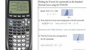 Casio Fx 9750gii Calculations For The Normal Distribution Youtube