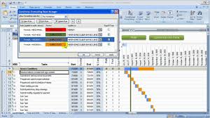 change colors in gantt chart construction schedule using excel