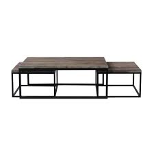 Gatlin coffee table, created for macy's. Nest Of 3 Solid Fir And Metal Industrial Coffee Tables Maisons Du Monde Home Coffee Tables Industrial Coffee Table Coffee Table
