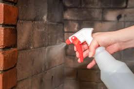 Use dawn and baking soda to clean detailed brickwork. How To Clean Fireplace Bricks