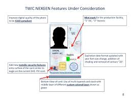 This credential is issued by the transportation security administration and the united states coast guard. Transportation Worker Identification Credential Twic Next Generation Nexgen Card Update For National Maritime Security Advisory Committee Nmsac Ppt Download