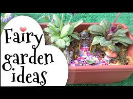 Mark a small pond shape onto the back of the plate and paint it blue. Fairy Garden Ideas How To Make A Miniature Fairy Garden Village Youtube