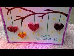 Last Minute Anniversary Greeting Card Idea Youtube Anniversary Greeting Cards Cards Handmade Anniversary Cards