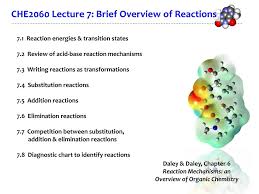 Reaction Mechanisms An Overview Of Organic Chemistry Ppt