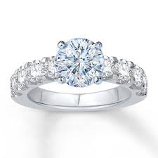 Much like the shape of an actual cathedral building, the band gradually rises upward to secure the center diamond. Colorless Diamond Ring Setting 1 1 2 Carat Tw 14k White Gold Jared The Galleria Of Jewelry