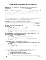 An engagement letter also serves to limit the scope of the company's services. Free Attorney Engagement Letter Template Sample Pdf Word Eforms
