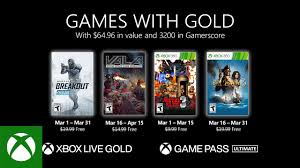 Codigos para juegos de xbox one gratis. Juegos De Xbox Gold Gratis Para Xbox One Y 360 De Marzo 2021
