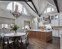 Used as an accent to brighten any room, glass lamp shades can provide a soft light, delicate detailing or vibrant color your space has been missing all along. 30 Stylish Light Fixtures For Your Kitchen Kitchen Lighting Ideas Hgtv