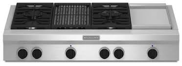 commercial gas cooktop with grill