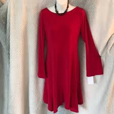 Ivanka Trump Red Shift Midi Dress M Nwt 8 10 Nwt