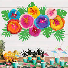Order today with free shipping. Buy Diy Luau Hawaiian Hibiscus Large Paper Flowers Moana Party Supplies Tropical Party Decorations Aloha Party Backdrop Wall Decor Handmake 3d Cardstock Online In Vietnam B08swly1qg