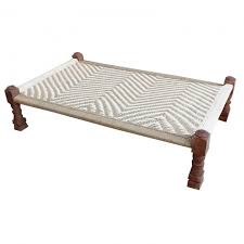 Maybe you would like to learn more about one of these? Indian Design Manjhi Charpai Outdoor Garden Daybed White Doxey