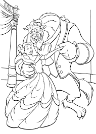 33 beauty and the beast printable coloring pages for kids. Coloring 4kids Com
