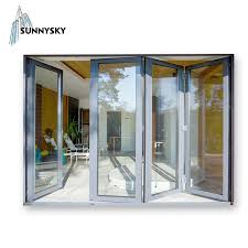Explore pella's bifold patio doors. Manufacturer New Design Aluminum Flashing Accordion Double Tempered Glass Folding Doors For Exterior Buy Glass Folding Doors Exterior Accordion Doors Exterior Aluminum Doors Flashing Product On Alibaba Com