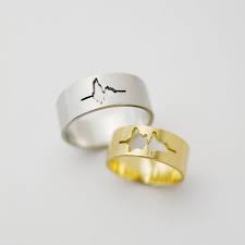 Sound Wave I Do Wedding Rings You Send The Company An Audio Recording Of Your Voices Saying I Do An Wedding Band Styles Wedding Rings Custom Wedding Band