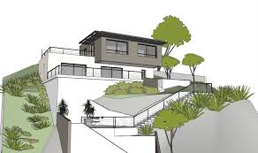 Maison Sur Un Terrain En Pente Au Nord De Marseille Terrain En Pente Maison Maison Contemporaine