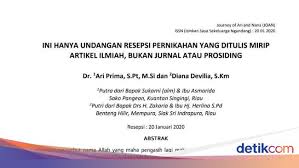 Contoh katakata undangan pernikahan 1. Nyentrik Undangan Pernikahan Di Riau Ini Bagai Artikel Ilmiah Halaman 2