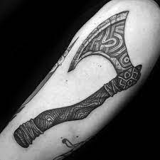 60 Axe Tattoo Designs For Men Wood Chopping Ink Ideas Viking Tattoos Axe Tattoo Viking Axe Tattoo