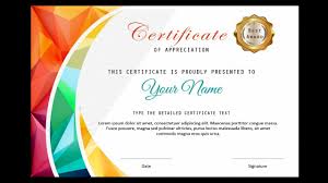 With our huge library of design templates, you will definitely find the one you like. How To Make A Certificate In Powerpoint Professional Certificate Design Free Ppt Youtube