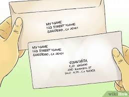Place the envelope lengthwise on your writing surface. 3 Ways To Address An Envelope In Care Of Someone Else Wikihow