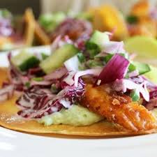 Sprinkle the halibut with the ancho powder, salt and pepper. Fish Tacos With A 7up Batter Slow The Cook Down
