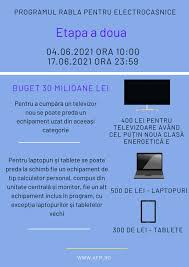 Programul rabla electrocasnice 2021, foarte așteptat de zeci de mii de români, va fi lansat în luna aprilie. Etapa A Doua A Programului Rabla Pentru News Ro