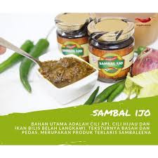 Sambal lado mudo, a west sumatran speciality, used green chili, stir in malaysia, it is called cili (chili) jeruk (pickle). Sambal Ijo Sambaleena Shopee Singapore