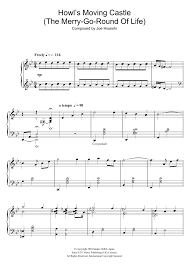 Howl S Moving Castle The Merry Go Round Of Life Sheet Music Joe Hisaishi Piano Solo Piano Songs Sheet Music Sheet Music Cello Sheet Music