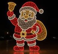 Indoor and Outdoor Decoration Led 2d Santa Motif Light for Festive  Atmosphere Lighting
